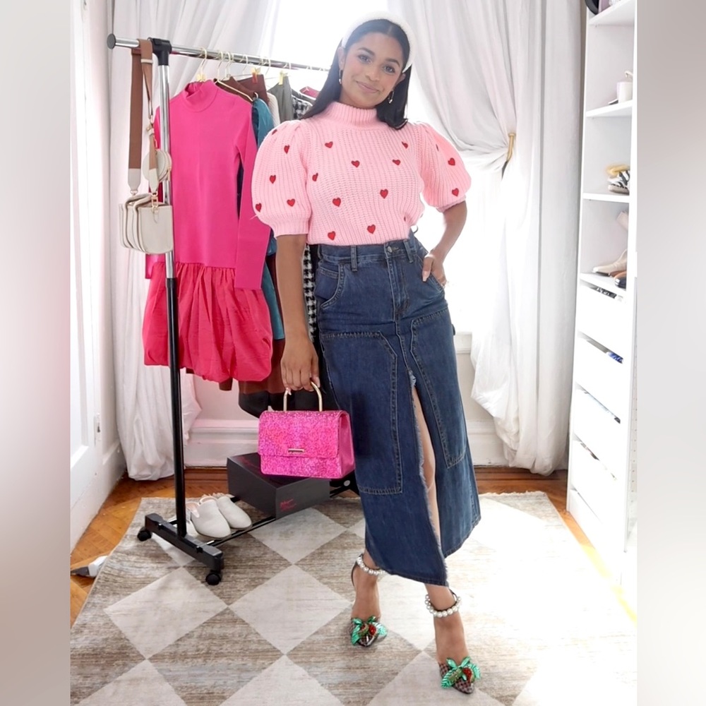 Denim Cargo Skirt